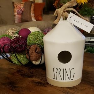 New Rae Dunn "SPRING" Birdhouse